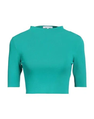 Patrizia Pepe Woman Sweater Turquoise Size 3 Viscose, Polyamide In Blue