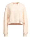 Patrizia Pepe Woman Sweatshirt Beige Size 3 Cotton, Polyester In Beige