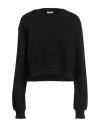Patrizia Pepe Woman Sweatshirt Black Size 3 Cotton, Polyester