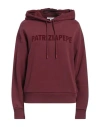 Patrizia Pepe Woman Sweatshirt Brick Size 0 Organic Cotton, Polyester In Red