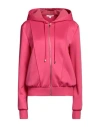 Patrizia Pepe Woman Sweatshirt Fuchsia Size 0 Polyester, Elastane In Pink