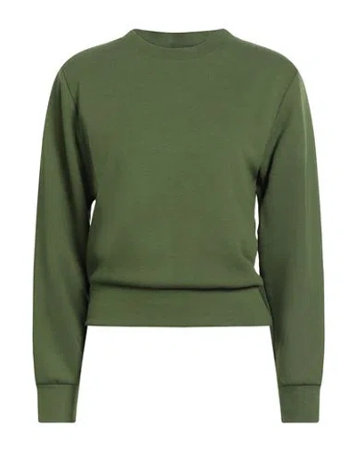Patrizia Pepe Woman Sweatshirt Green Size 1 Polyester, Cotton