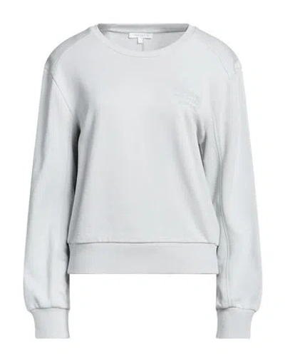 Patrizia Pepe Woman Sweatshirt Light Grey Size 3 Cotton