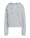 Patrizia Pepe Woman Sweatshirt Light Grey Size 3 Cotton In Gray