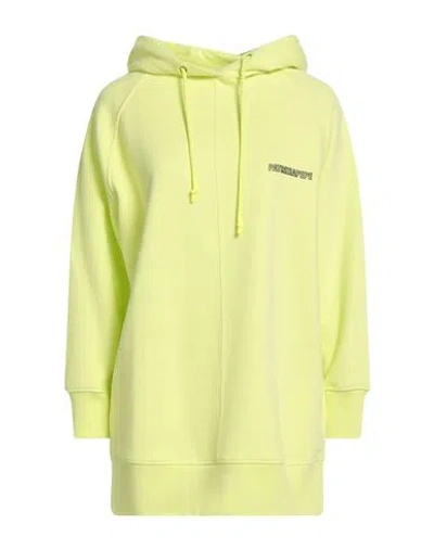 Patrizia Pepe Woman Sweatshirt Lime Green Size 0 Organic Cotton