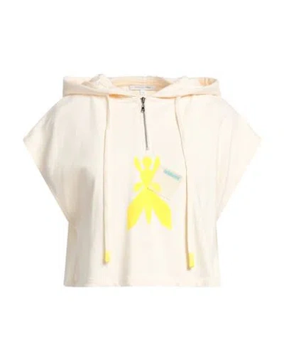 Patrizia Pepe Woman Sweatshirt Pastel Yellow Size 3 Organic Cotton, Pvc - Polyvinyl Chloride In Neutral