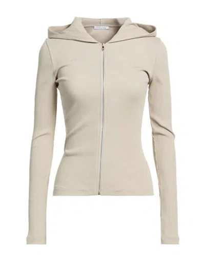 Patrizia Pepe Woman Sweatshirt Sand Size 0 Cotton In Neutral