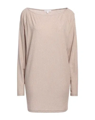 Patrizia Pepe Woman T-shirt Beige Size 1 Viscose, Polyester, Polyamide, Elastane In Beige