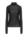 Patrizia Pepe Woman T-shirt Black Size 0 Viscose, Polyamide, Cashmere, Elastane In Black