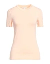 Patrizia Pepe Woman T-shirt Blush Size 1 Viscose, Elastane, Polyester In Pink