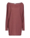 PATRIZIA PEPE PATRIZIA PEPE WOMAN SWEATER CHOCOLATE BROWN SIZE 1 VISCOSE, POLYESTER, POLYAMIDE, ELASTANE