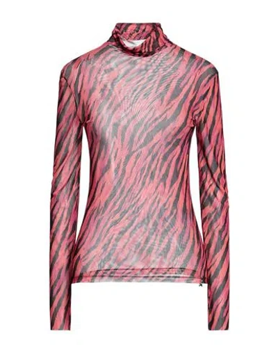 Patrizia Pepe Woman T-shirt Coral Size 0 Polyester, Elastane In Red