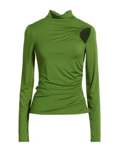 Patrizia Pepe Woman T-shirt Green Size 2 Viscose, Elastane