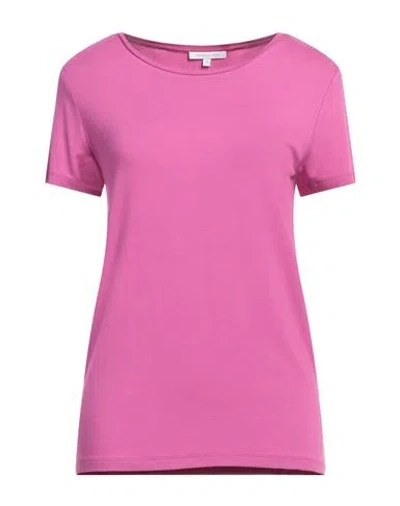 Patrizia Pepe Woman T-shirt Mauve Size 1 Viscose, Elastane, Glass In Purple