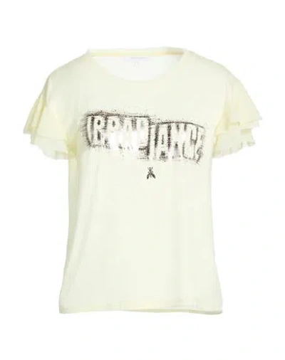 Patrizia Pepe Woman T-shirt Pastel Yellow Size 0 Viscose