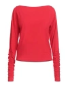Patrizia Pepe Woman T-shirt Red Size 3 Viscose, Elastane In Red