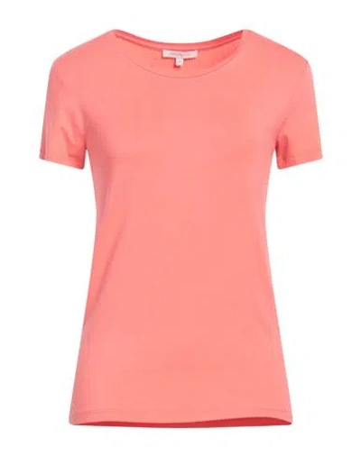 Patrizia Pepe Woman T-shirt Salmon Pink Size 0 Viscose, Elastane, Glass