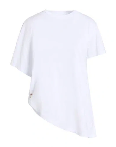 Patrizia Pepe Woman T-shirt White Size 0 Cotton