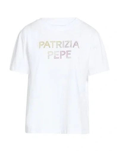 Patrizia Pepe Woman T-shirt White Size 2 Cotton