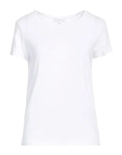 Patrizia Pepe Woman T-shirt White Size 2 Viscose, Elastane, Glass
