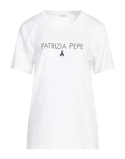 Patrizia Pepe Woman T-shirt White Size Onesize Cotton