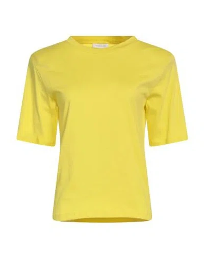 Patrizia Pepe Woman T-shirt Yellow Size 1 Cotton
