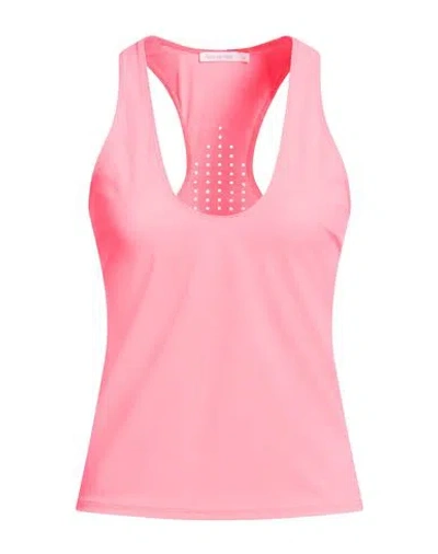 Patrizia Pepe Woman Tank Top Fuchsia Size 2 Polyester, Elastane In Blue
