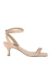 Patrizia Pepe Woman Thong Sandal Blush Size 6 Soft Leather In Pink