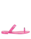 Patrizia Pepe Woman Thong Sandal Fuchsia Size 7 Rubber In Pink