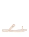 Patrizia Pepe Woman Thong Sandal Light Pink Size 6 Rubber In Neutral