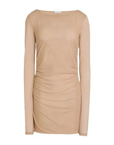 Patrizia Pepe Woman Top Beige Size 2 Polyester, Elastane