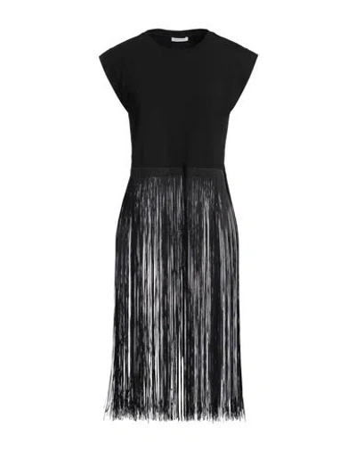 Patrizia Pepe Woman Top Black Size 1 Viscose, Elastane, Acetate