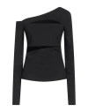 Patrizia Pepe Woman Top Black Size 2 Polyamide, Elastane In Black