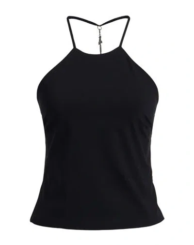Patrizia Pepe Woman Top Black Size 2 Polyamide, Elastane