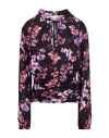 Patrizia Pepe Woman Top Black Size 4 Viscose In Black