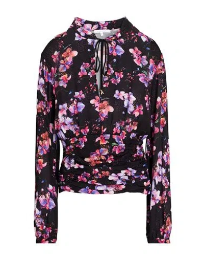 Patrizia Pepe Woman Top Black Size 4 Viscose