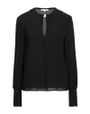 Patrizia Pepe Woman Top Black Size 4 Viscose