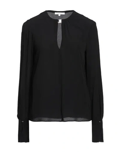Patrizia Pepe Woman Top Black Size 4 Viscose