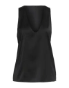 Patrizia Pepe Woman Top Black Size 6 Viscose, Polyamide, Elastane