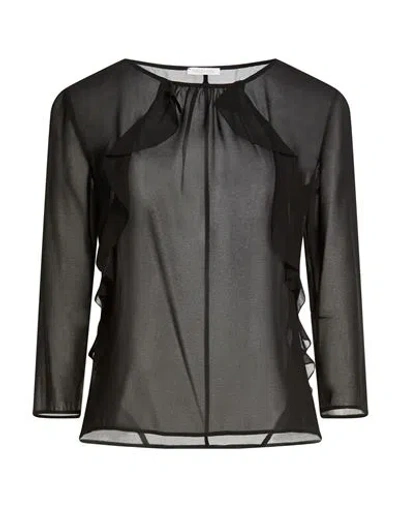 Patrizia Pepe Woman Top Black Size 8 Polyester