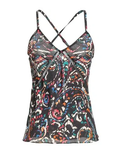 Patrizia Pepe Woman Top Black Size 8 Viscose