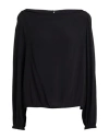 Patrizia Pepe Woman Top Black Size 8 Viscose