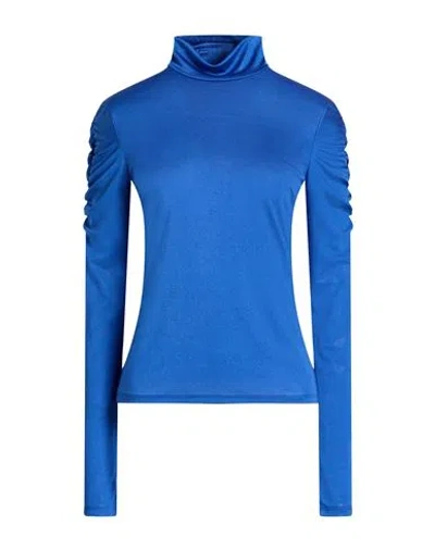 Patrizia Pepe Woman Top Blue Size 3 Polyester, Elastane