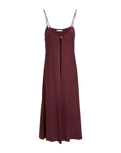 Patrizia Pepe Woman Top Burgundy Size 6 Viscose In Red