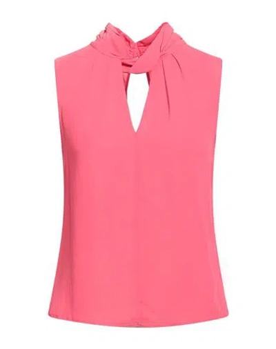 Patrizia Pepe Woman Top Coral Size 2 Viscose In Red