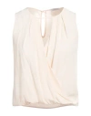 Patrizia Pepe Woman Top Cream Size 10 Viscose In White