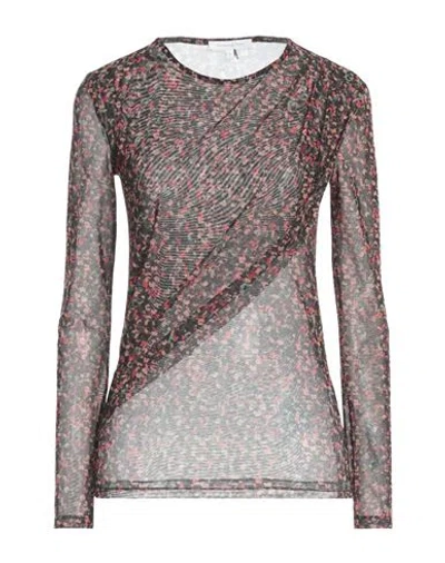 Patrizia Pepe Woman Top Dark Brown Size 2 Polyester, Elastane