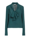 Patrizia Pepe Woman Top Deep Jade Size 6 Viscose In Green