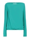 Patrizia Pepe Woman Top Emerald Green Size 8 Viscose