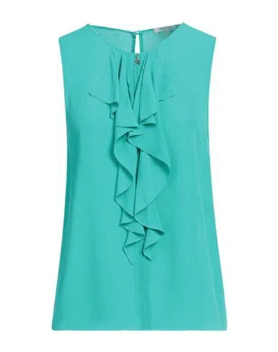 Patrizia Pepe Woman Top Green Size 6 Viscose